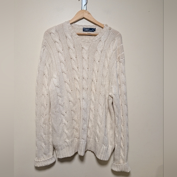 Ralph Lauren Other - Ralph Lauren Cream Cable Knit Sweater for Men